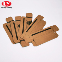 Boîte d'emballage personnalisée pour lunettes de soleil en papier kraft sportif marron de luxe avec logo