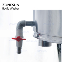 ZONESUN ZS-WB32 Lait Rotatif Vin En Plastique Petit Semi Automatique Pet Recycler Bouteille En Verre Lavage Nettoyage Machine De Rinçage