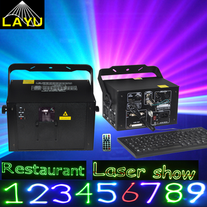 LAYU Artículo en Oferta Proyector Láser de Texto RGB de 1W con Teclado, Luces de Escenario con Logotipo Láser para Fiestas de Cumpleaños y Discotecas - Product Image 2