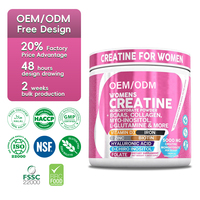 OEM ODM Private Label Suplemen Wanita Creatine Monohydrate Kolagen BCAA Myo-Inositol Lean Muscle Rasa Jeruk Tropis Gummy untuk Kulit