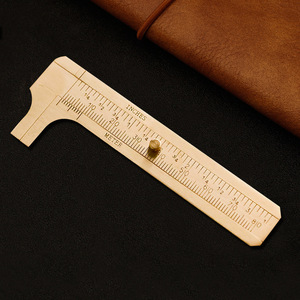80mm/<span class=keywords><strong>3</strong></span>インチ真鍮キャリパーダブルスケールバーニアポケットルーラービーズワイヤージュエリー測定ストレートルーラータイプ - Product Image 1