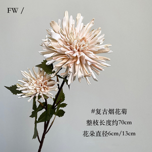 H-799 <strong>Best</strong> Seller Real Touch <strong>Artificial</strong> Flocked Stem Crab Claw Chrysanthemum Autumn Red Orange Coffee for Christmas Graduation - Product Image 3