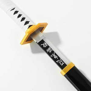 Espada Nichirin de Madera con LED de Tsuyuri Kanao, <span class=keywords><strong>Katana</strong></span> Recargable con Hoja Blanca Brillante y Funda Negra - Product Image 2