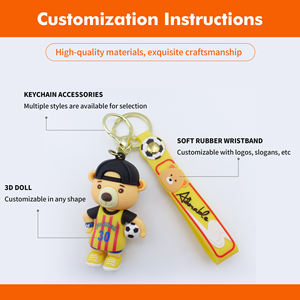 Porte-clés en caoutchouc personnalisés Chine : Breloques DIY, design sur mesure, souvenir de <span class=keywords><strong>voyage</strong></span> Mexique <span class=keywords><strong>Cancun</strong></span>, porte-clés en PVC souple pour filles - Product Image 4