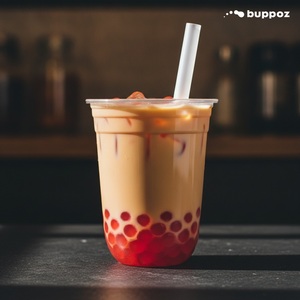 Bande dessinée à la fraise popping, ustensile boba - Product Image 3