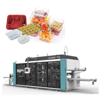 Volledig automatische thermoformapparatuur voor plastic voedselverpakkingen voor fastfoodtrays en plastic fruitdozen