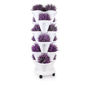 Macetas Apilables de Plástico para Plantas, Jardín Vertical - Product Image 1