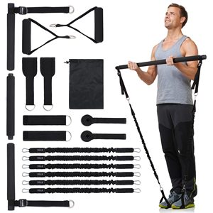 <span class=keywords><strong>Pilates</strong></span> Bar Set Con Bandas De Resistencia Portátil Home Training Equipo De Ejercicio Gimnasio Cuerpo <span class=keywords><strong>Para</strong></span> <span class=keywords><strong>Hombres</strong></span> <span class=keywords><strong>Pilates</strong></span> Reform - Product Image 1