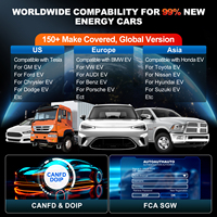 Alat Diagnostik Mobil CRP919 EV, Scanner Sistem Lengkap OBD2 Universal, Layar LCD, Konektivitas Bluetooth