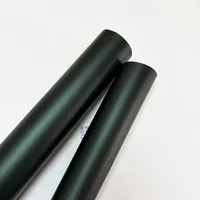 Autocollant de voiture super mat chromé vert foncé, film PVC changeant de couleur, film de glace sans bulles d'air, autocollants réutilisables, accessoires automobiles, bricolage