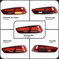 Feux arrière à LED MITSUBISHI LANCER 2008-2021 avec clignotants séquentiels et feux stop