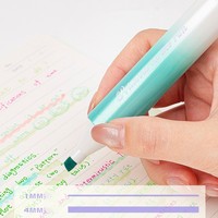 Surligneurs Kawaii à pointe biseautée, esthétiques, pastel, pour le soin des yeux, mignons, pour étudiants, journal, fournitures scolaires