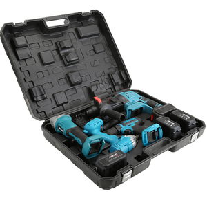 Nouvel ensemble d'outils multifonctionnels de 124 pièces comprenant une perceuse à percussion au lithium et un coffret à outils avec support OEM - Product Image 3
