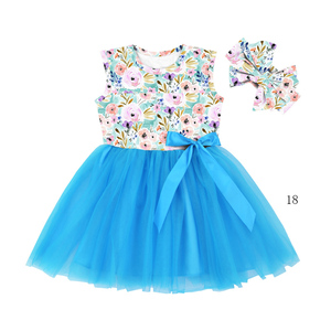 Vestido de Princesa de Tul con Lindas Flores Amarillas para Niña, Ropa Infantil, Vestidos para Niñas, Boutique, Vestido de Verano, Traje de Fiesta con Diadema de Lazo - Product Image 5