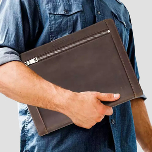 Chuyên nghiệp điều hành chính hãng da kinh doanh tiếp tục danh mục đầu tư tổ chức với dây kéo cho nam giới, phụ nữ, danh mục đầu tư làm việc - Product Image 3