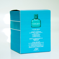 Für Sie Parfüm Türkisfarbene Box Hellblaue Flüssigkeit Gerippte Flasche Osmanthus Magnolie Freesie Frischer Frühling Langanhaltend