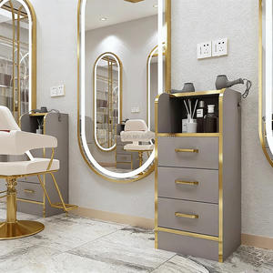 Muebles para Salón de Belleza, Mueble de Almacenamiento de Herramientas, Equipo de Peluquería, Espejos de Maquillaje, Estaciones de Peinado - Product Image 1