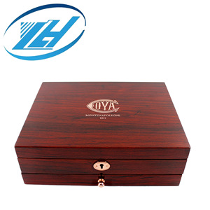 กล่องใส่เครื่องประดับไม้ MDF เคลือบวีเนียร์ 208 มม. ทาสีเงาสูง สำหรับจัดเก็บเครื่องประดับ - Product Image 5