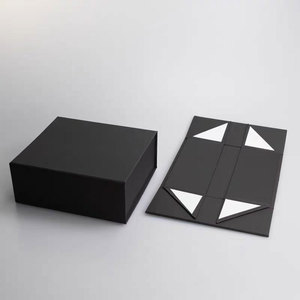 Scatola Regalo Magnetica Pieghevole Quadrata Bianca in Carta per <span class=keywords><strong>Scarpe</strong></span>, Vendita all'Ingrosso - Product Image 4