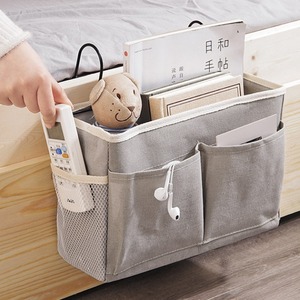 Borsa portaoggetti appesa con comodino in tela porta-oggetti per la camera da letto portariviste per pannolini - Product Image 2