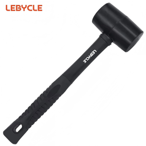 Marteau en caoutchouc pour réparation de vélo LEBYCLE, 310*85mm, marteau en caoutchouc absorbant les chocs, outil de réparation et d'entretien pour les ateliers de cyclisme - Product Image 1