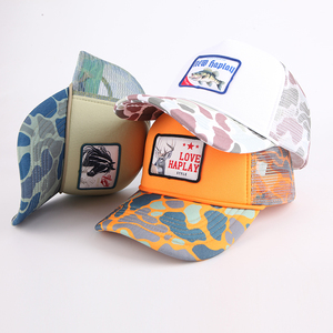 Tùy Chỉnh Thiết Kế Riêng Của Bạn In Logo Lưới Mũ Bóng Chày <span class=keywords><strong>5</strong></span> Bảng Điều Chỉnh Gorras Thêu Vá Trucker Mũ Mũ - Product Image 2