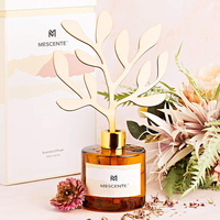 Mescente – bouteille en verre de luxe, meilleure vente, bâton, diffuseur de roseaux aromatique, avec boîte d'emballage