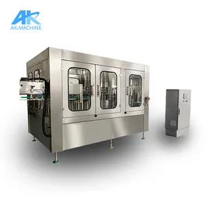 China Bottled Soda Water Production Line Automatic 1 Liter Pet Bottle Washing Filling Capping Machine Price