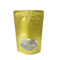 100 Sachets Ziploc Imprimés en Héliogravure, Résistants à l'Humidité, en PET/VMPET/PE, avec Fenêtre Transparente, pour Snacks et Lotions