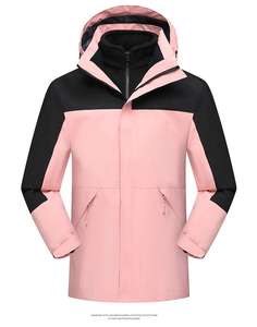 Giacca Unisex 3 in 1 Impermeabile e Antivento con Cappuccio per Escursionismo, Caccia, Kayak, Nautica, Vela, Neve e Ghiaccio - Product Image 4