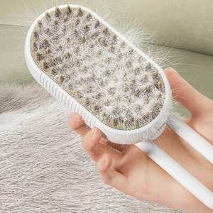 3-en-1 Pet Cat Steamy Brush Masaje Spray Steam Mist Spray Dog Grooming Steam Pet Brush - Product Image 3