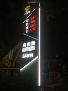 Tùy chỉnh trạm xăng trạm xăng với giá hiển thị LED pylon dấu hiệu Mini trạm xăng - Product Image 4