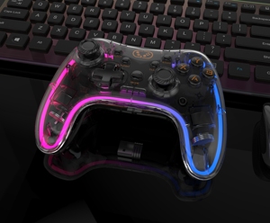 Cho iOS/<span class=keywords><strong>Android</strong></span>/PS3/PS4/Switch/PC với điện thoại <span class=keywords><strong>clip</strong></span> cho game thủ, với RGB LED chiếu sáng/rung/Turbo di động điều khiển không dây - Product Image 6