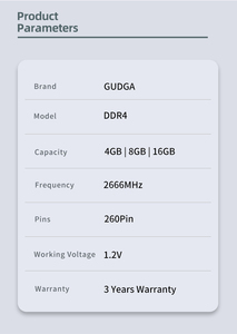 GUDGA Calidad garantía 3200MHz portátil <span class=keywords><strong>DDR4</strong></span> <span class=keywords><strong>Ram</strong></span> <span class=keywords><strong>16GB</strong></span> para portátil - Product Image 5