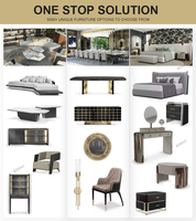 Ensemble de table à manger rectangulaire en marbre italien de luxe, 8 à 10 places, chaises rembourrées, mobilier de salle à manger moderne haut de gamme pour villa
