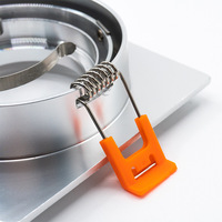 Clip de fixation à ressort torsionnel en acier inoxydable pour downlight LED industriel encastré au plafond
