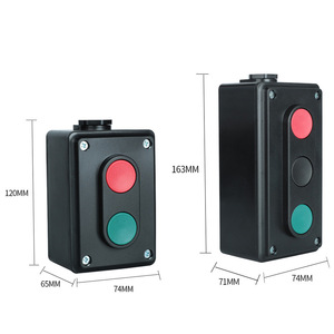 Delixi Two-Position Push-Button <b>Start</b>/Stop Switch Box LA4-2H Three-Position Dual-Gang NP2 Power Supply Motor Starters - Product Image 2