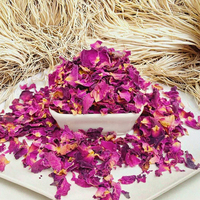 Petits pétales de rose séchés de Chine : Thé sain et savoureux pour boissons ou confettis de mariage