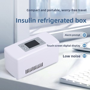 Rechargeable Insulin Cooler Box 2-18c Portable Refrigerator HD Display Outdoor Travel Medicine <b>Freezer</b> for Insulin Pen Vial - Product Image 1