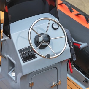 Bote de Rescate Inflable ZHENBO RIB-430, Casco de Fibra de Vidrio y PVC de 1.2 mm, Certificado CE, para 7 Personas, 14 pies, para Pesca, Recreación y Entretenimiento - Product Image 3