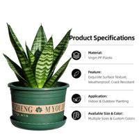 Pots à fleurs en PP de haute qualité avec trou de drainage, design minimaliste, capacité de 1,72 L, pour balcon et jardin, lot en gros