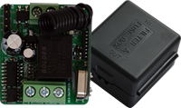 YET401PC Receptor Universal de 1 Canal de 433mhz, Interruptor de Control Remoto de 9-24V, Controlador RF con Dos Transmisores
