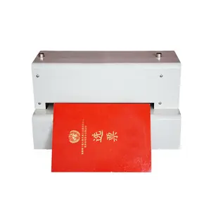 Mesin cetak timbul kertas Digital otomatis harga rendah mesin cap kertas panas