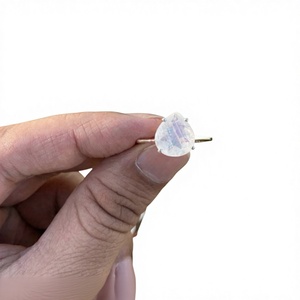 Natural Moonstone Pear Cut <b>Ring</b> 925 Sterling Silver Handmade Gemstone Jewelry Wholesale Supplier - Product Image 1
