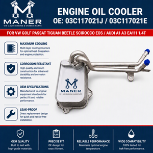 ชุดระบายความร้อนน้ำมันเครื่อง MANER รุ่น OE 03C117021J 03C117021E สำหรับเครื่องยนต์ EA111 1.4T A1 Polo Passat Beetle Golf Jetta Tiguan Scirocco EOS อะไหล่ทดแทน - Product Image 4