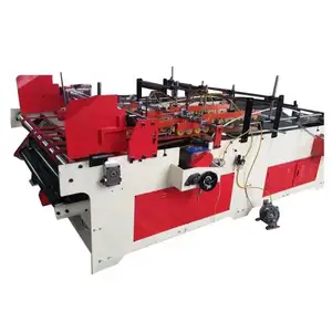 Mesin semi otomatis tekan Manual perekatan/folder gluer