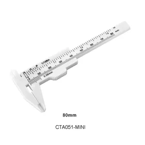 Regla de medición de cejas de 10 piezas, herramienta de regla de mapeo de cejas, Mini Vernier calibrador, regla de plástico de doble escala, regla de calibre deslizante - Product Image 2