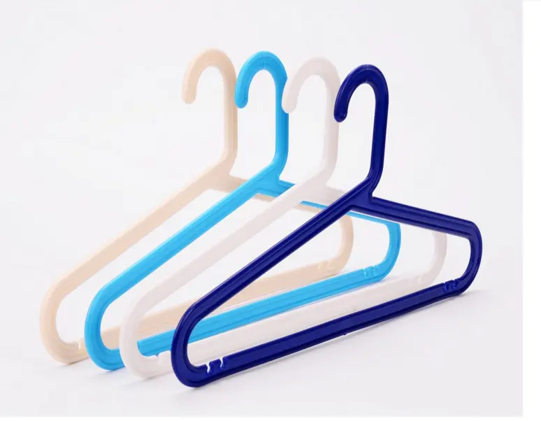 Low Moq Ondersteuning Maatwerk Goedkope Groothandel Kleding Hangers Plastic Volwassen Rok Blauw Plastic Hangers Voor Kleding