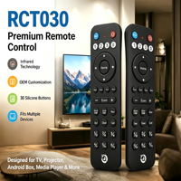 Control Remoto IR de 30 Teclas JCXK Factory RCT030 con Botones de Silicona para TV, Compatible con OEM y ODM, Se Acepta Personalización