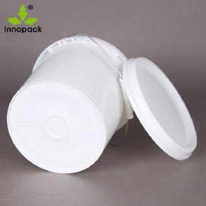 Innopack Custom Eco-Friendly 5L White Plastic <b>Paint</b> Bucket with <b>Lid</b> and Handle Heat Transfer Printing - Product Image 5